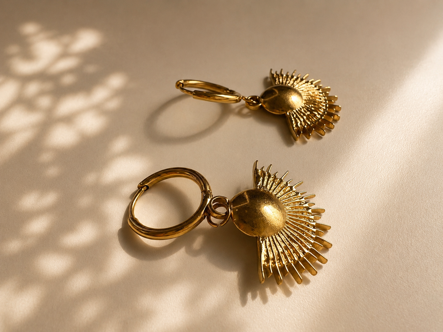 Sunray Hoop Earrings
