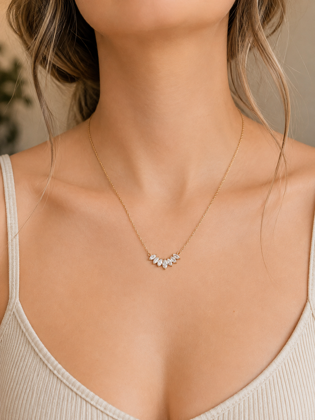 Marquise Crystal Necklace