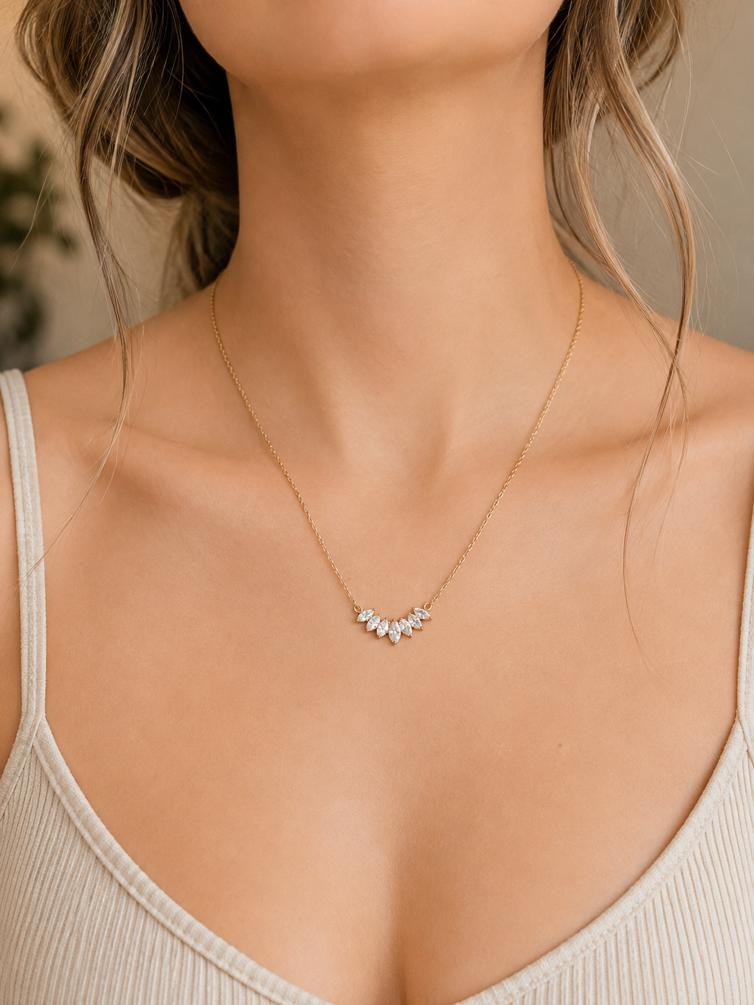 Marquise Crystal Necklace