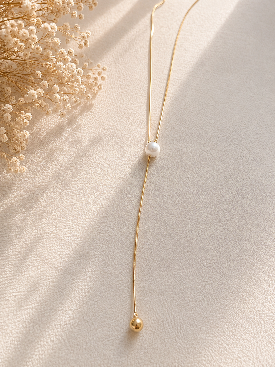Pearl Lariat Necklace