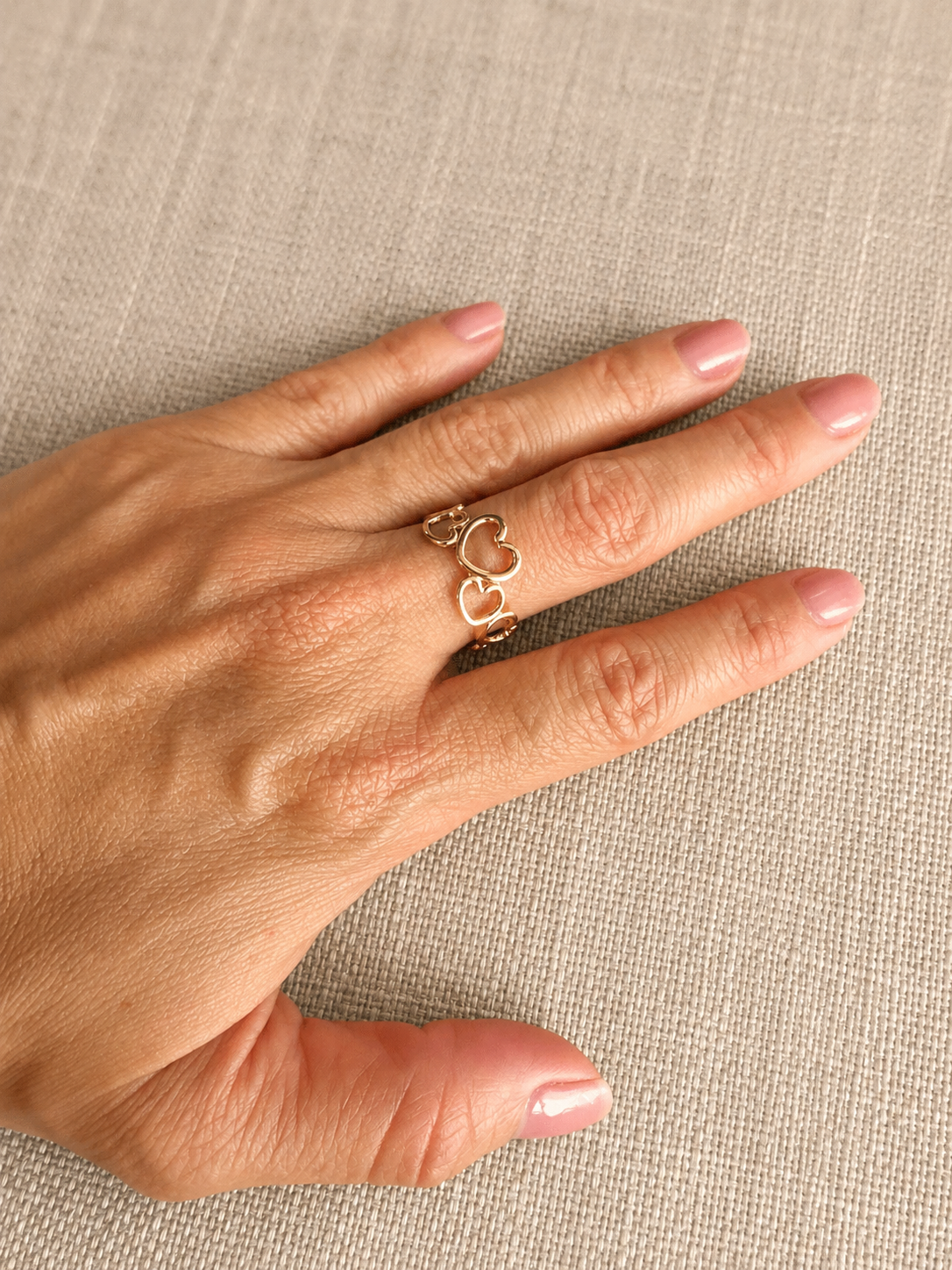 Amour Adjustable Heart Ring