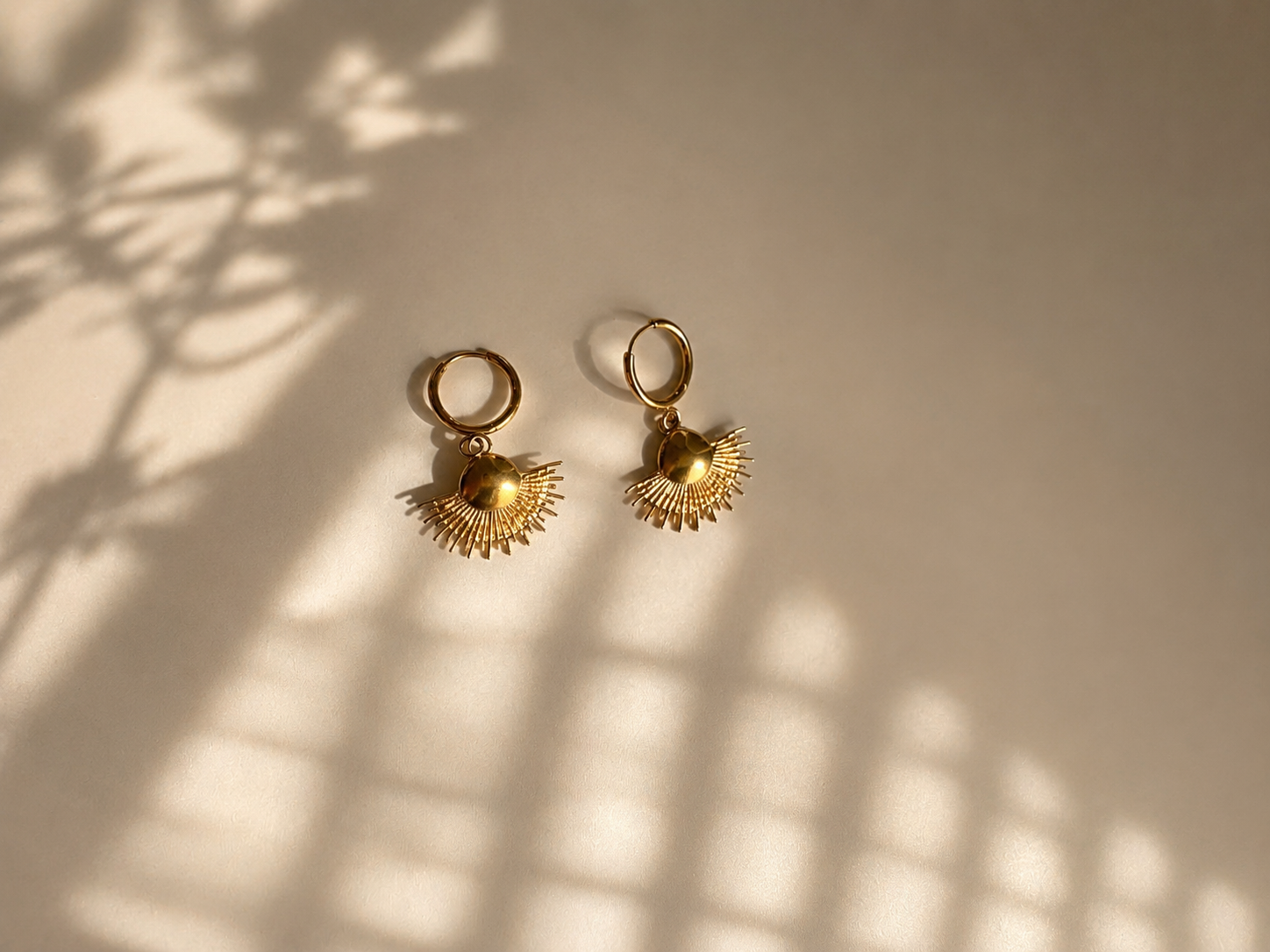 Sunray Hoop Earrings