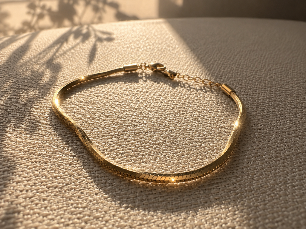 Golden Herringbone Bracelet