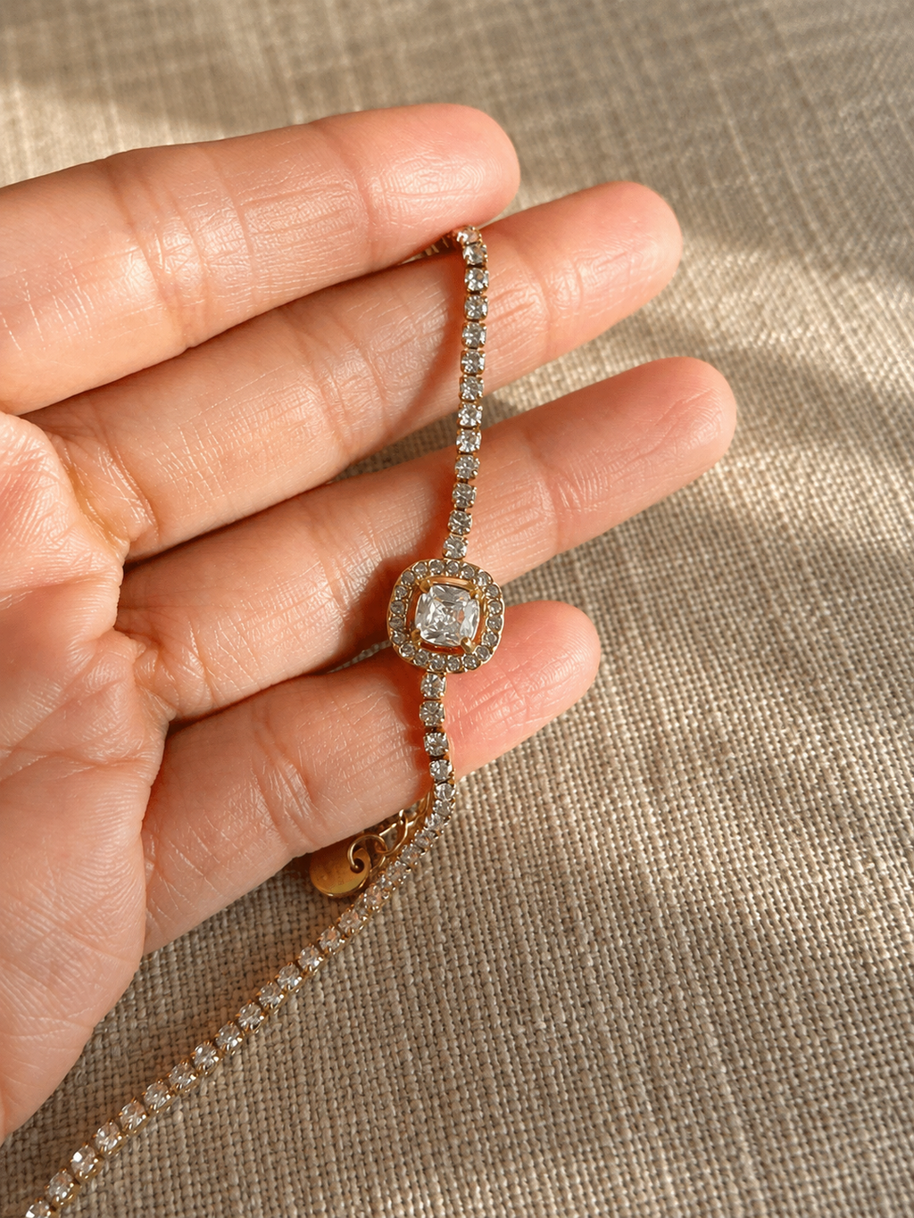 ✨ Celeste Crystal Tennis Bracelet