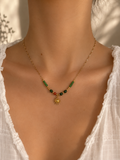☀️ Emerald Sun Necklace