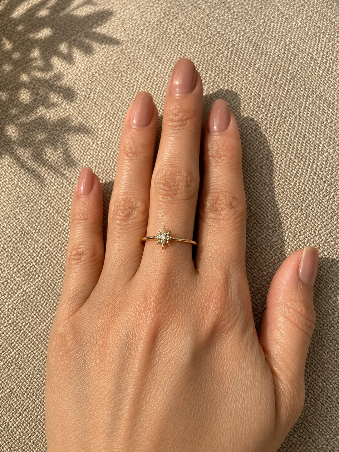 Celeste Star Adjustable Ring