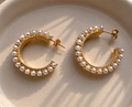 Pearl Luxe Hoops