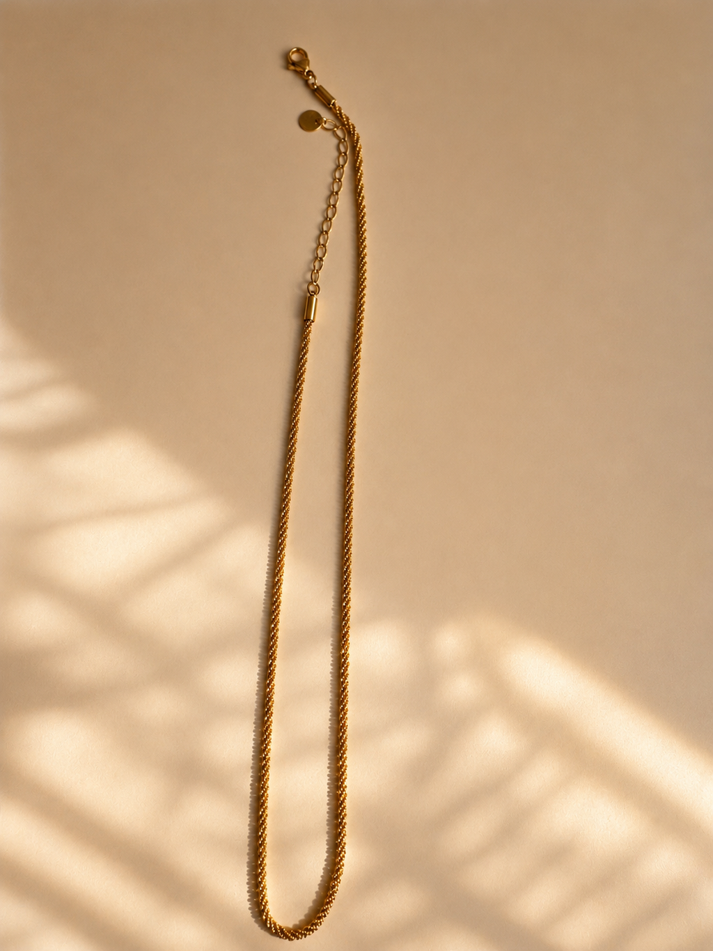 Golden Rope Chain Necklace