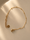 Golden Beaded Chain Bracelet