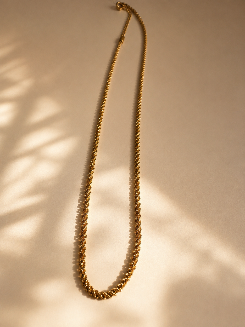 Golden Rope Chain Necklace