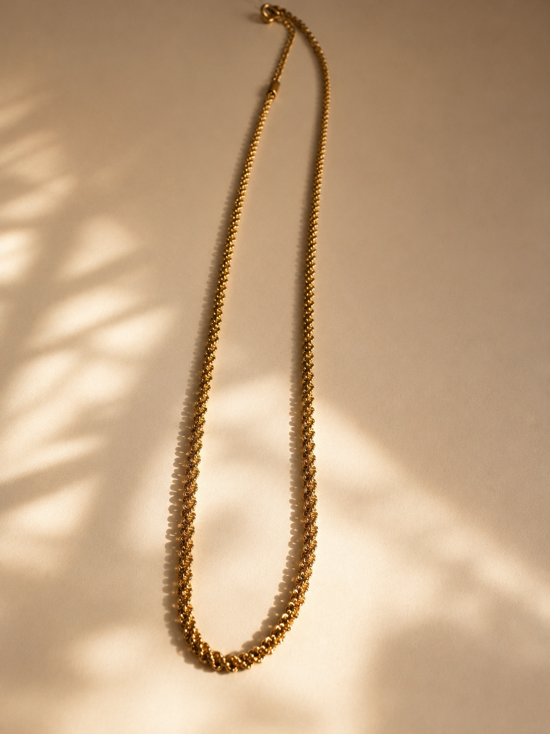 Golden Rope Chain Necklace