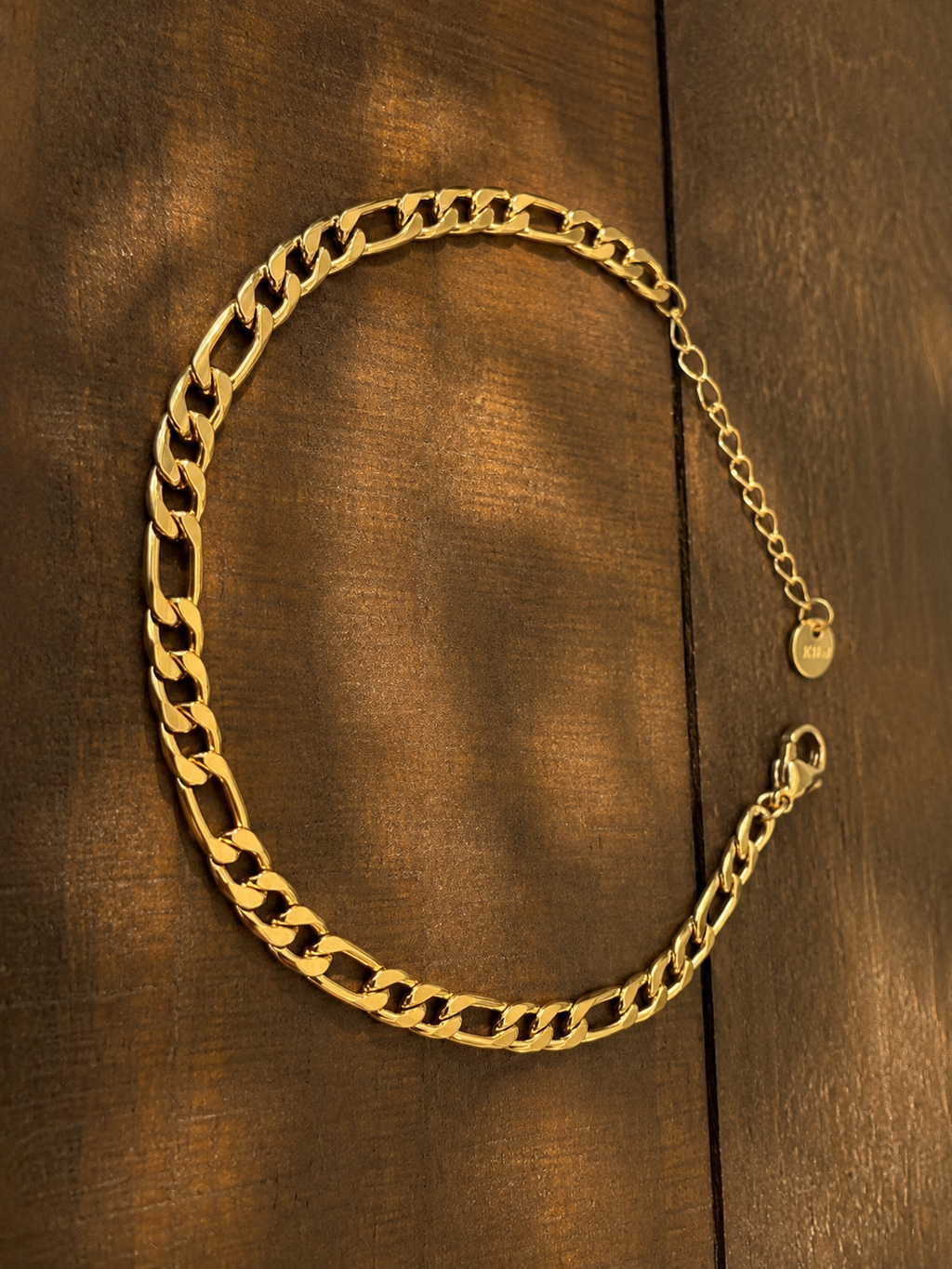 Golden Figaro Chain Bracelet