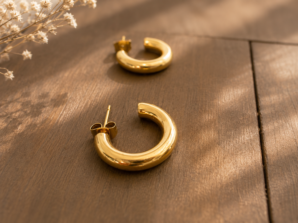 Luna Gold Hoops