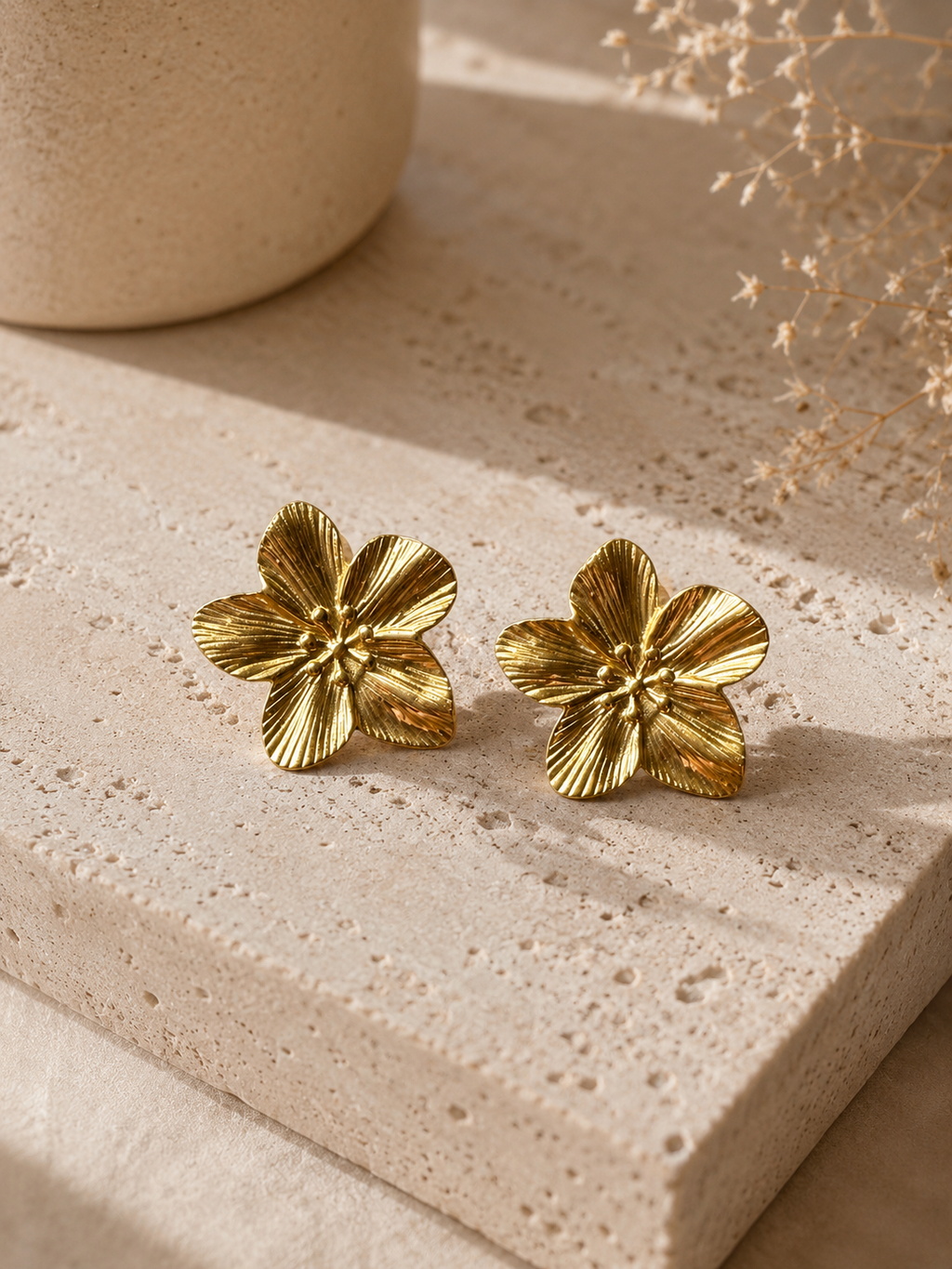 Bloom Flower Stud Earrings