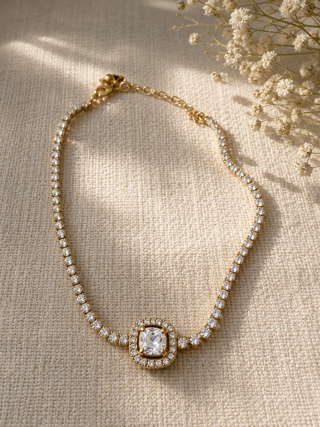 ✨ Celeste Crystal Tennis Bracelet