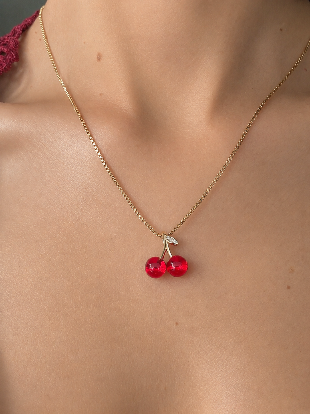 Cherry Charm Necklace
