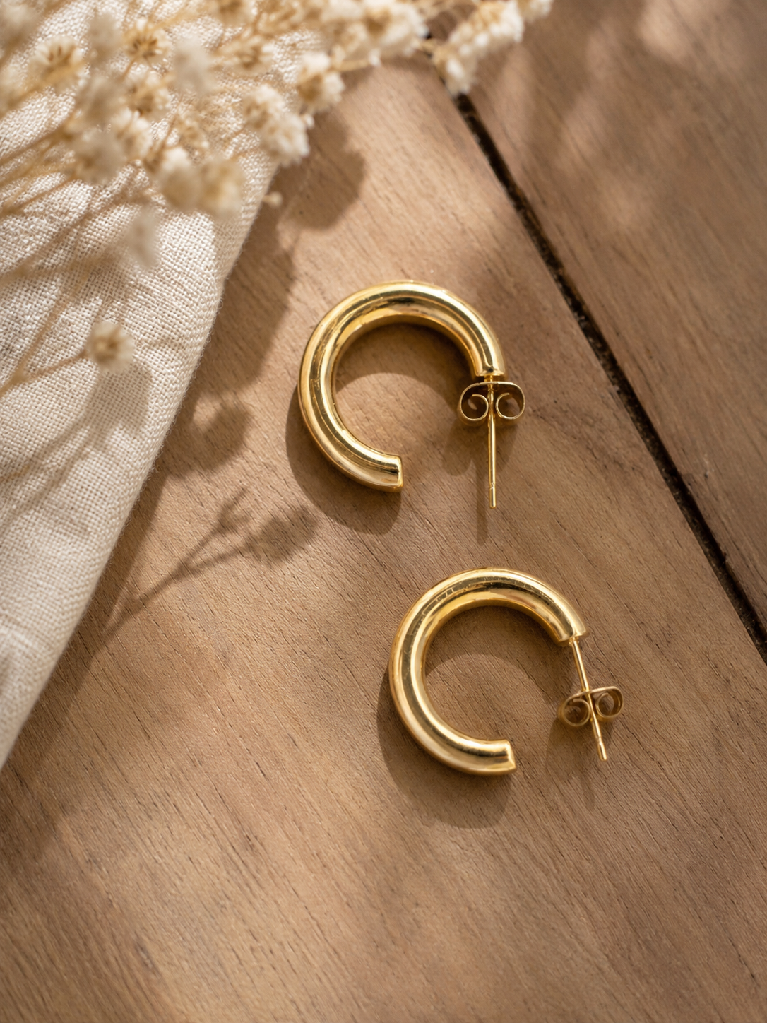 Luna Gold Hoops