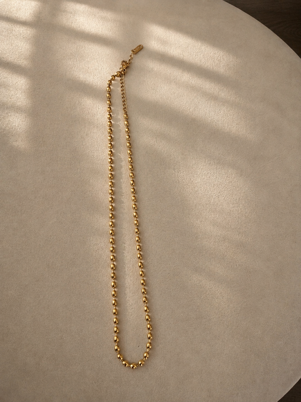 Aurelia Golden Bead Necklace