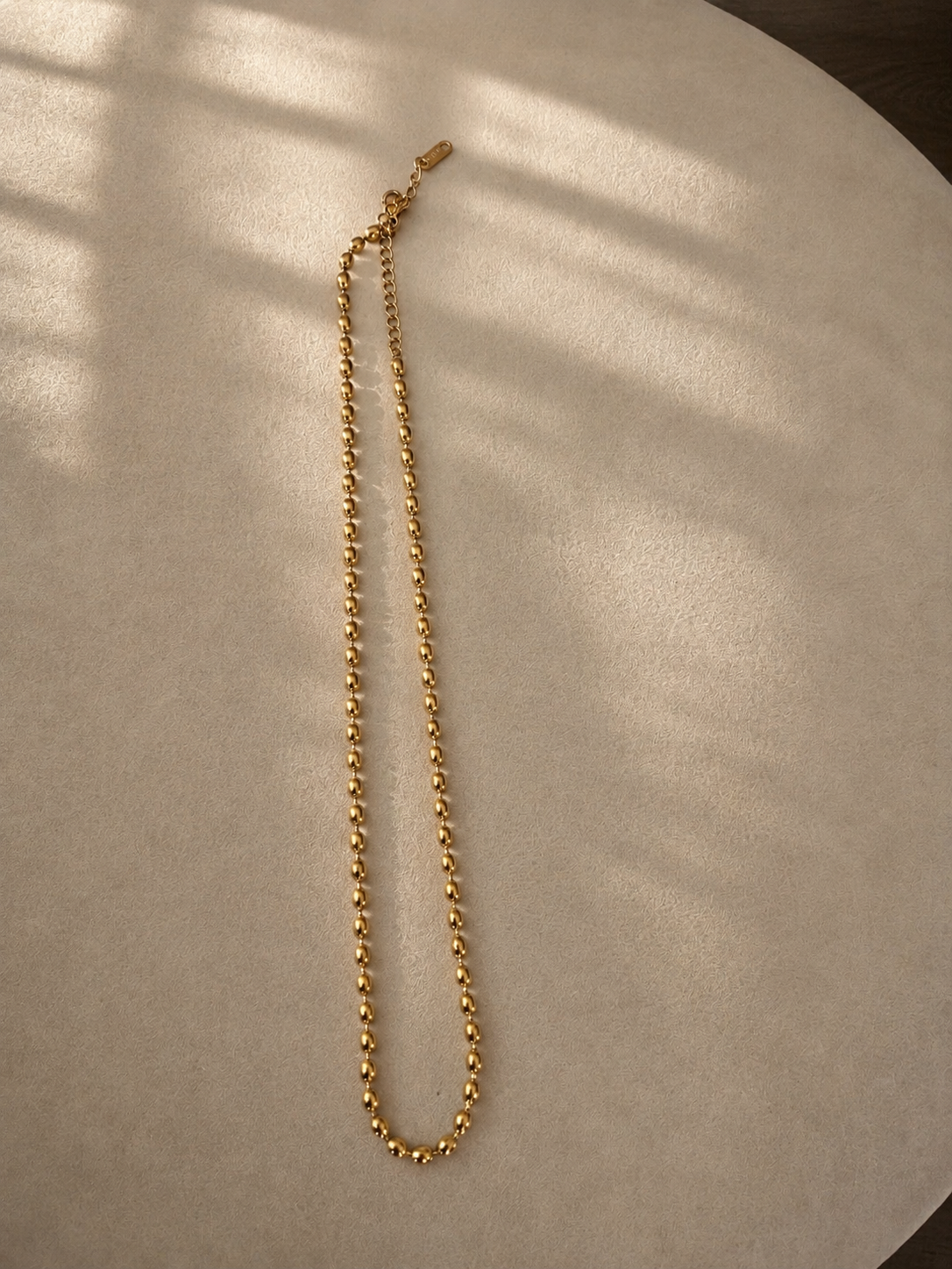 Aurelia Golden Bead Necklace