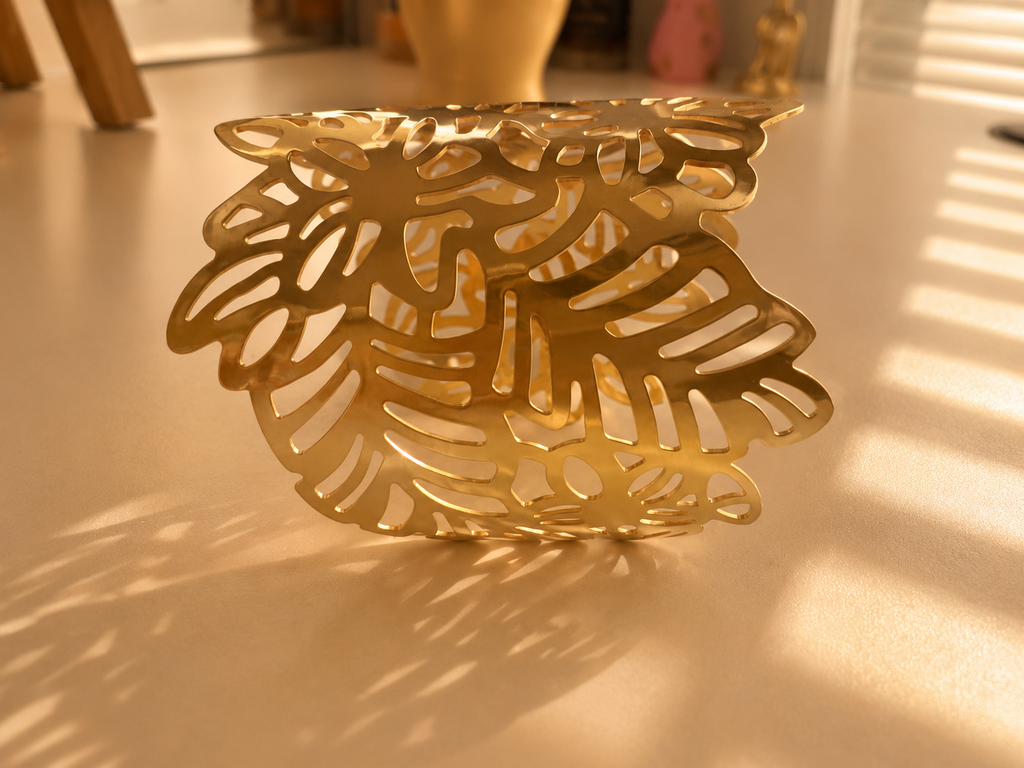 ✨ Monstera Adjustable Cuff Bracelet