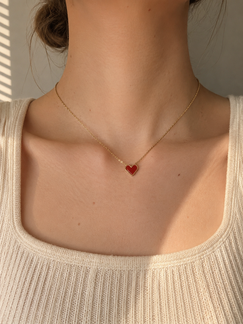 Scarlet Heart Necklace