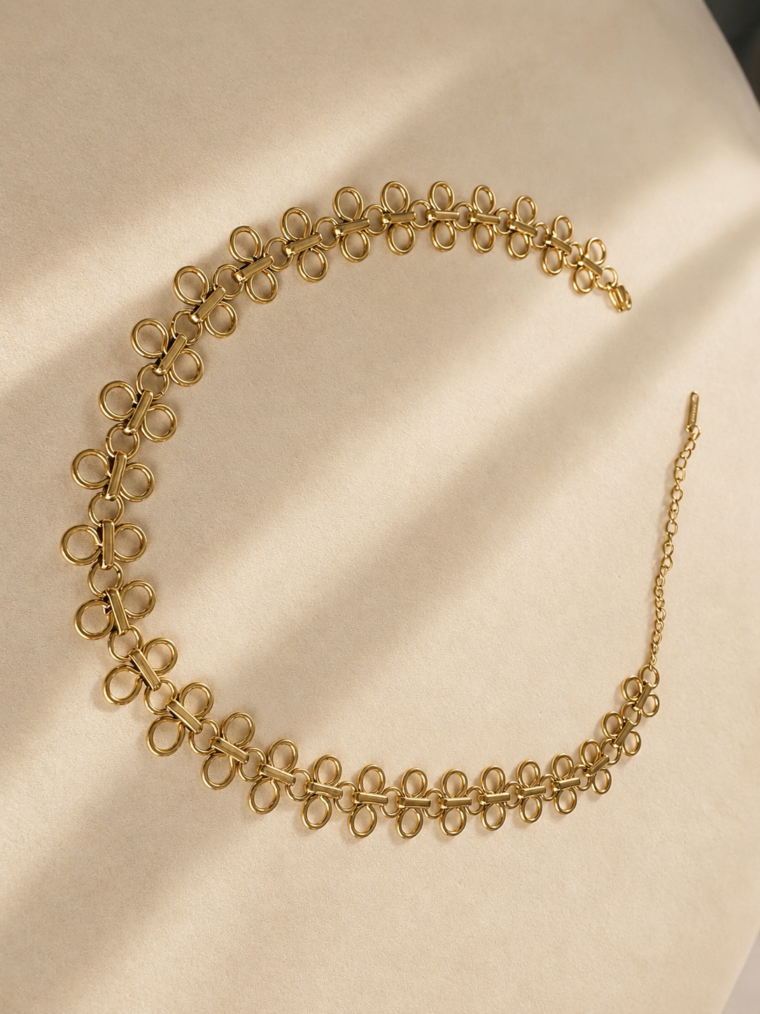 Golden Bloom Choker Necklace
