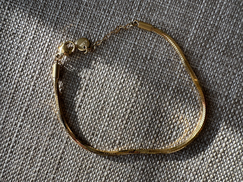 Golden Herringbone Bracelet