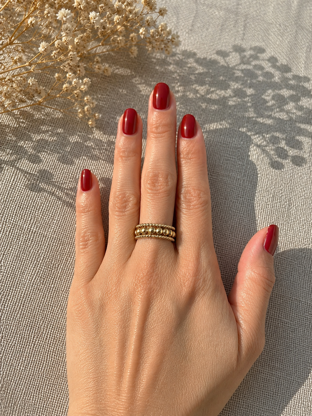 Luna Beaded Adjustable Ring