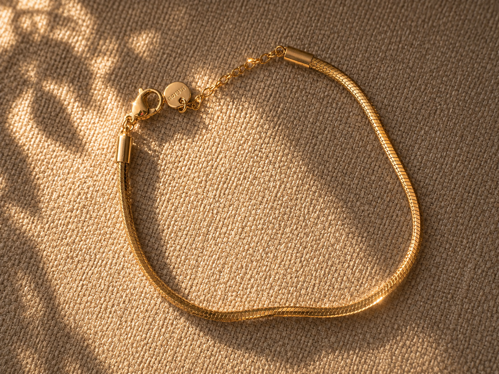 Golden Herringbone Bracelet