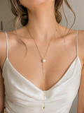 Pearl Lariat Necklace