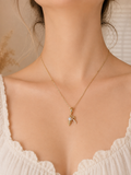 Palm & Pearl Charm Necklace