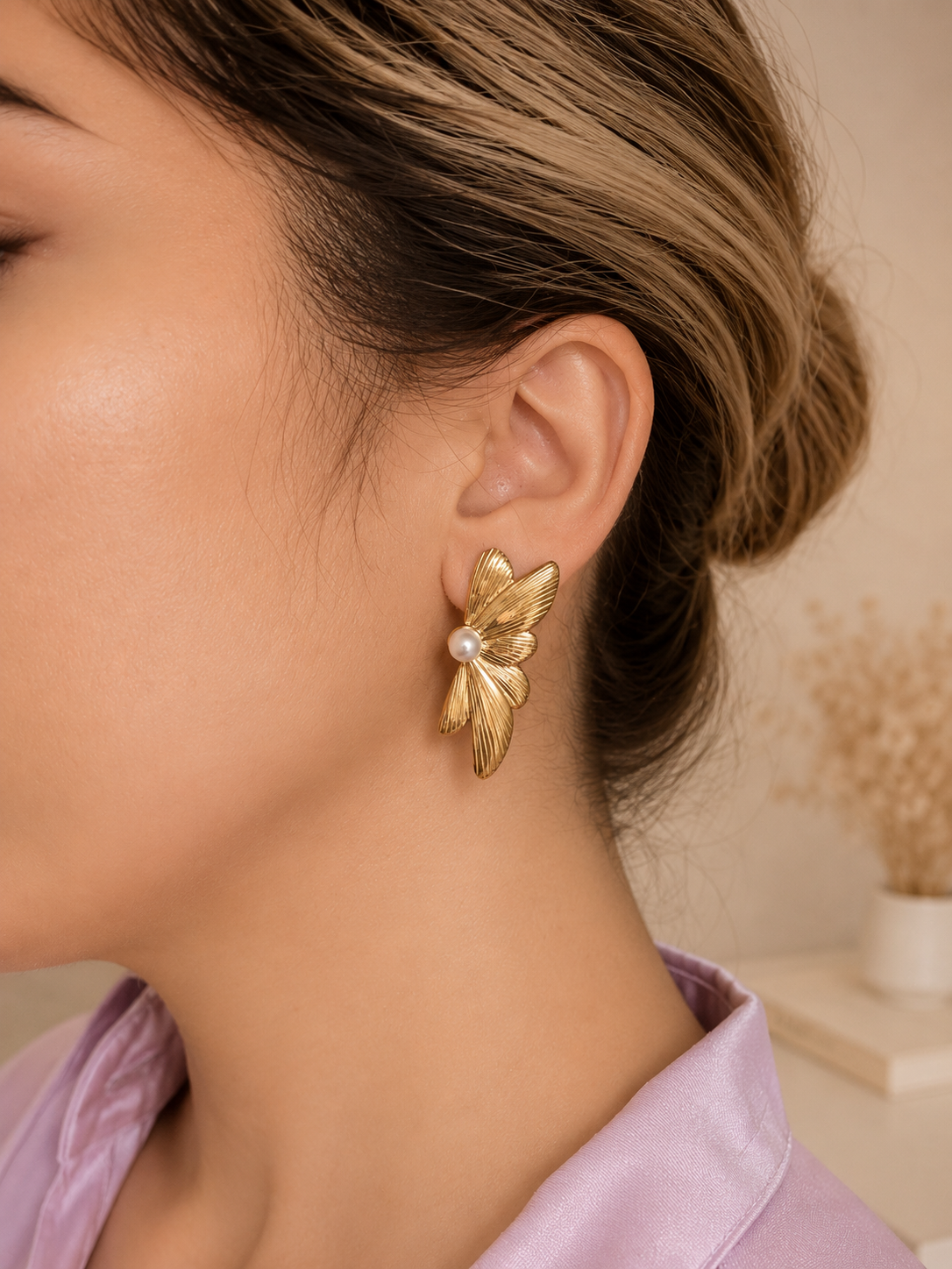 Luna Pearl Bloom Earrings