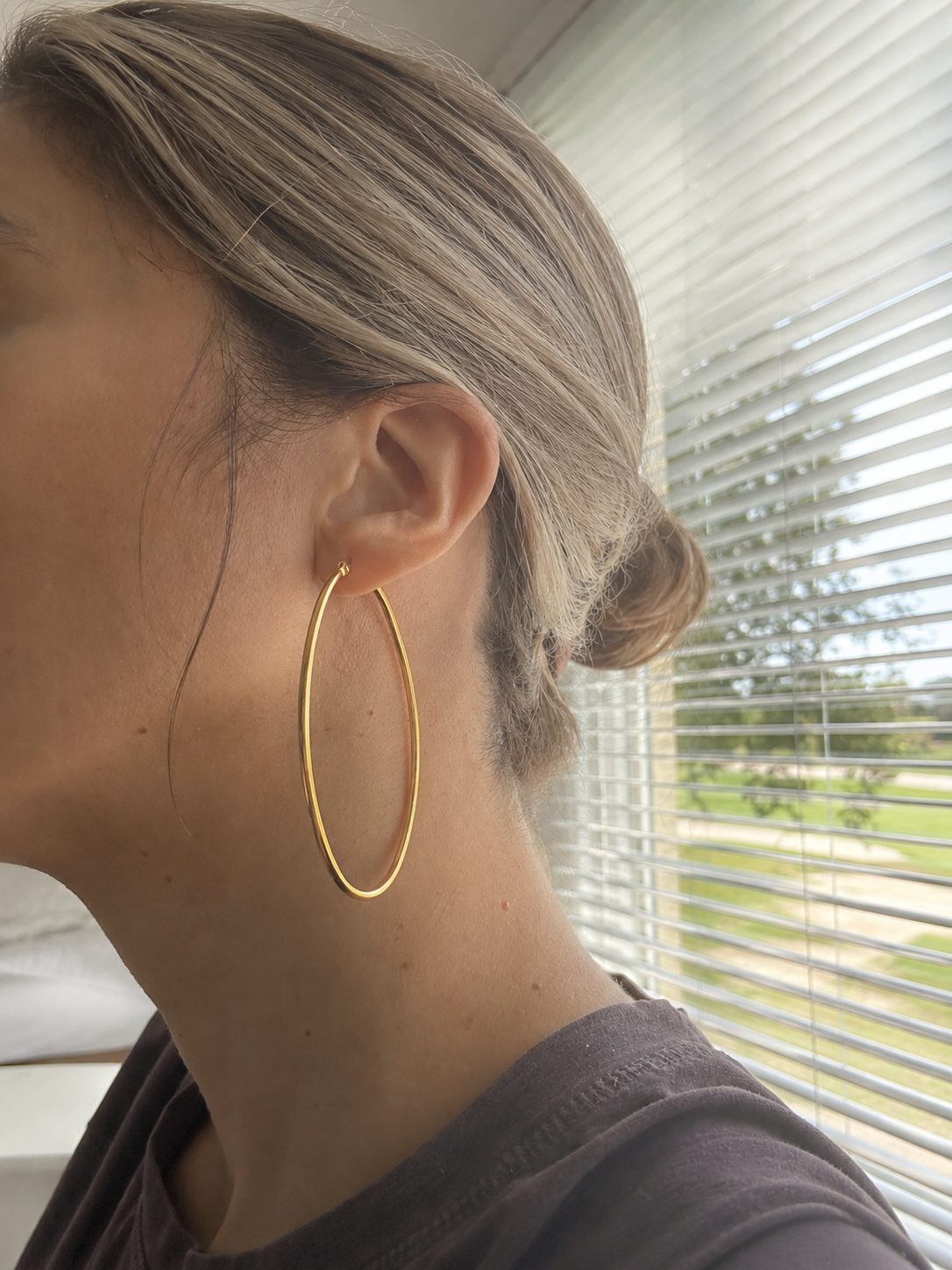 Aurelia Oval Hoop Earrings