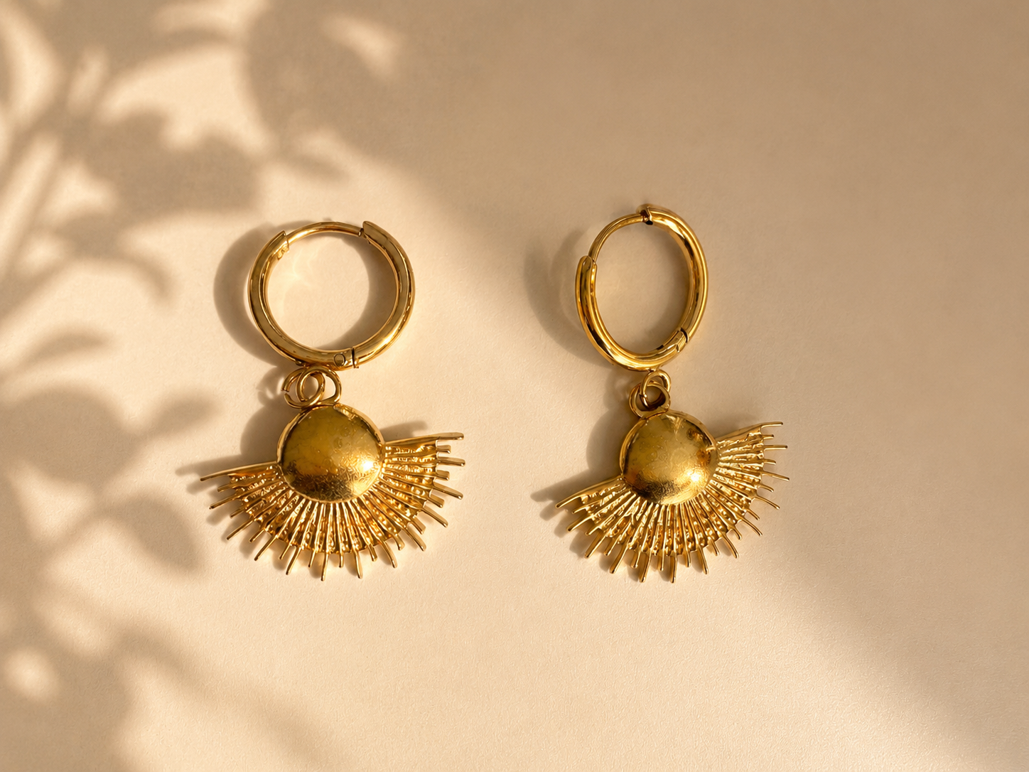 Sunray Hoop Earrings
