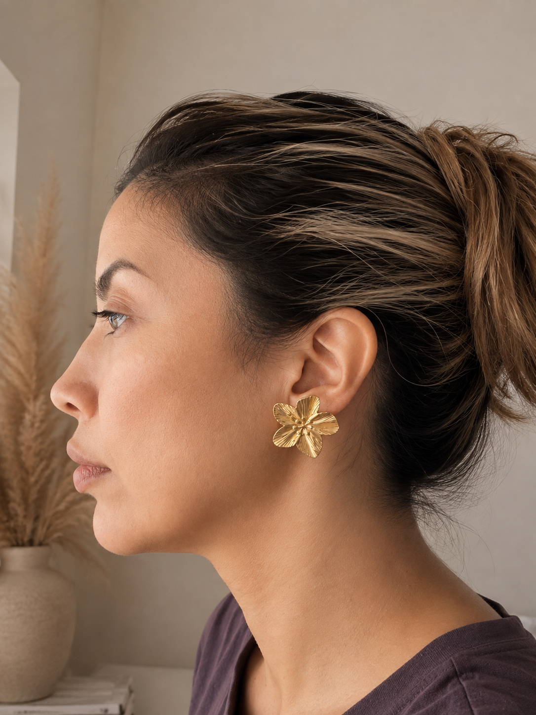 Bloom Flower Stud Earrings