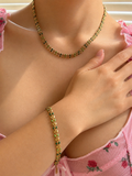 Olive Leaf Necklace & Bracelet Set