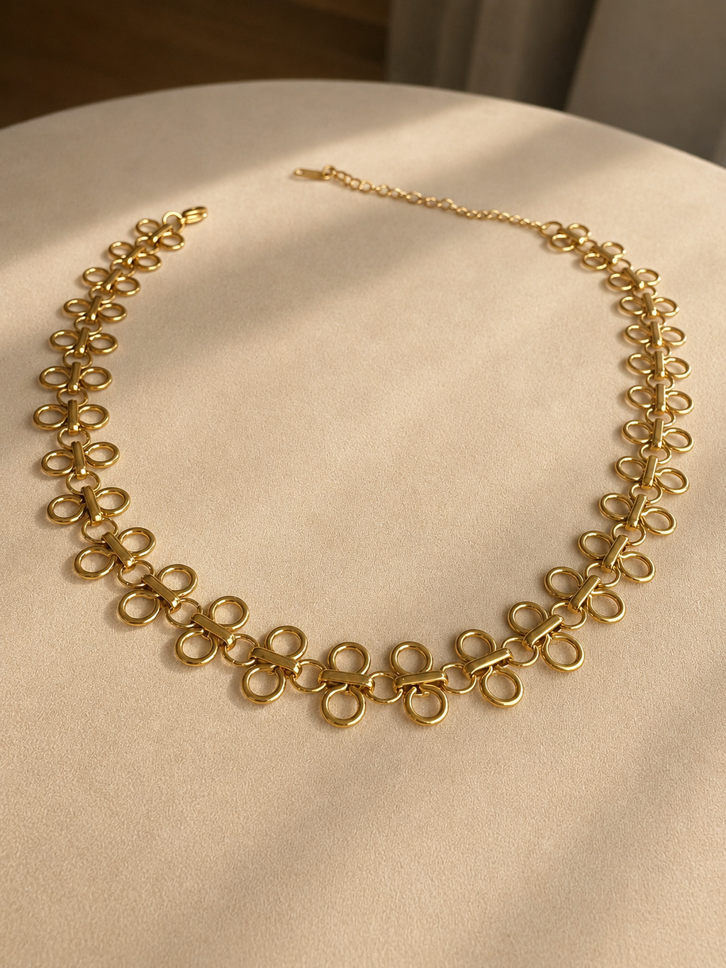 Golden Bloom Choker Necklace